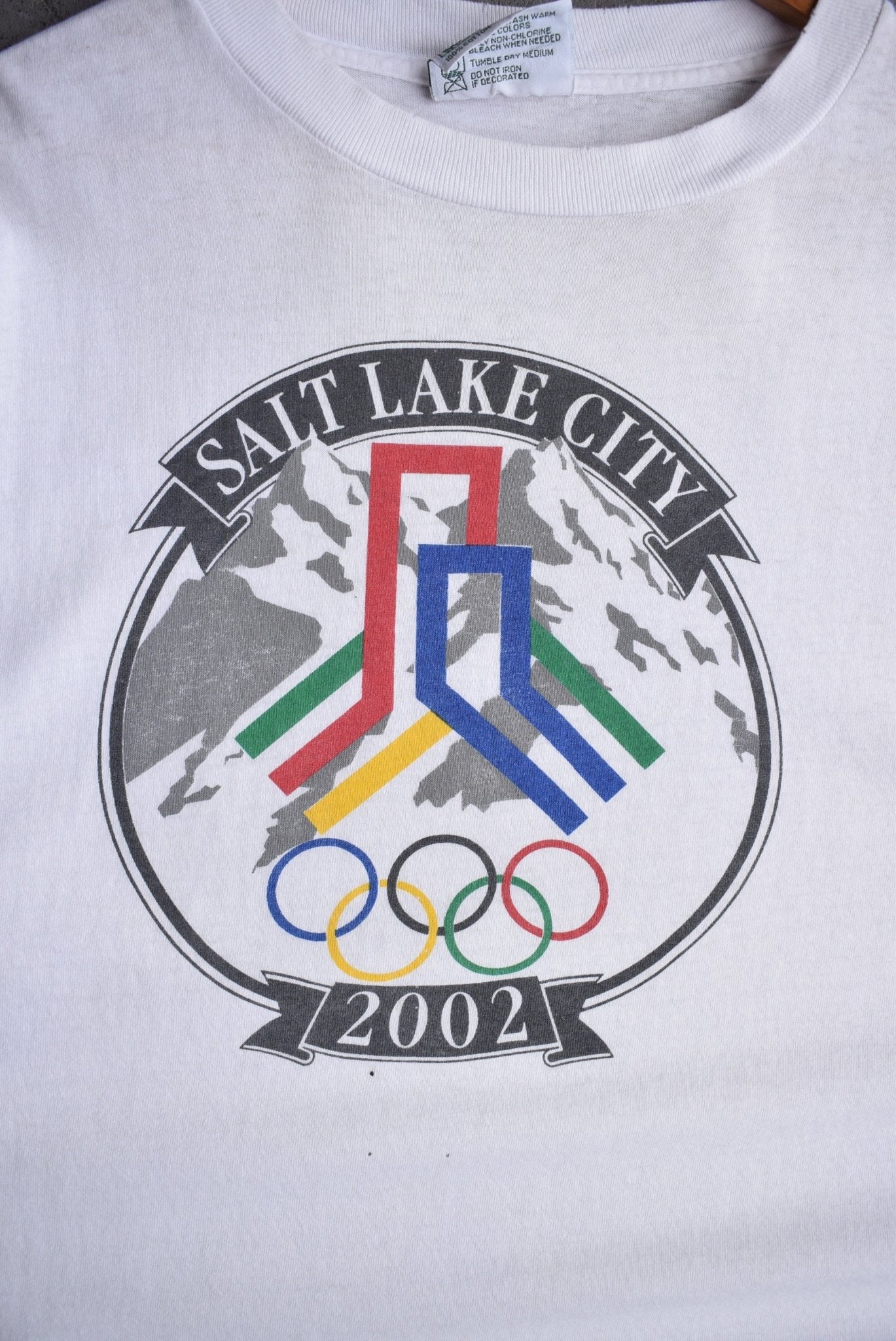 Vintage 2002 Salt Lake City Winter Olympics Tee (XL) - Retrospective Store
