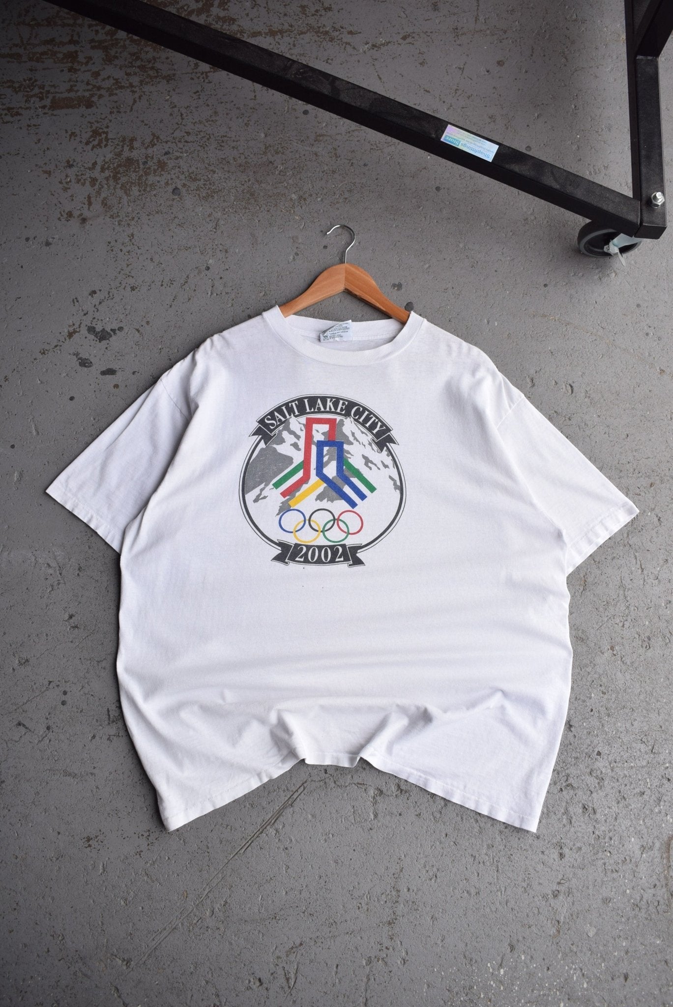 Vintage 2002 Salt Lake City Winter Olympics Tee (XL) - Retrospective Store