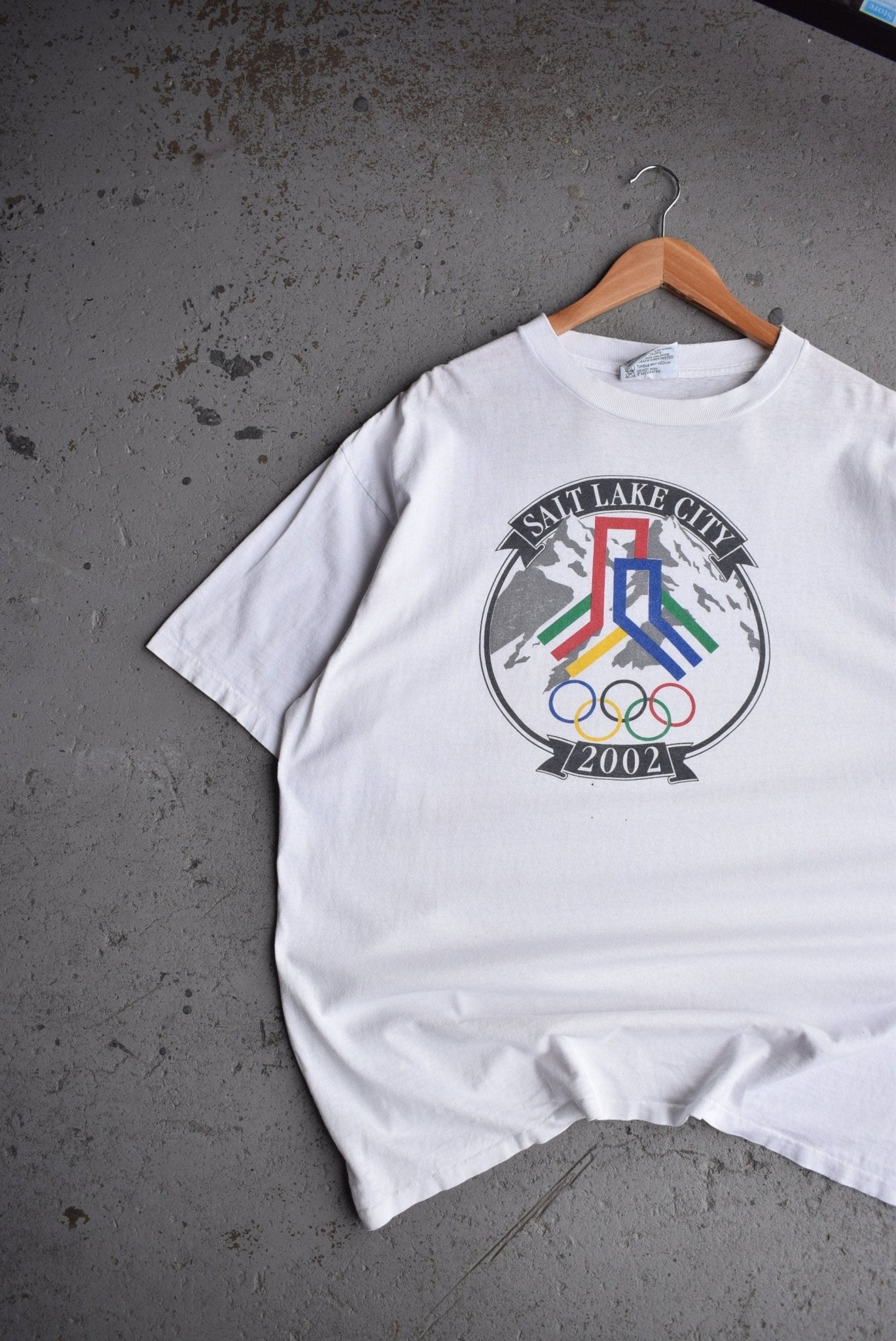 Vintage 2002 Salt Lake City Winter Olympics Tee (XL) - Retrospective Store