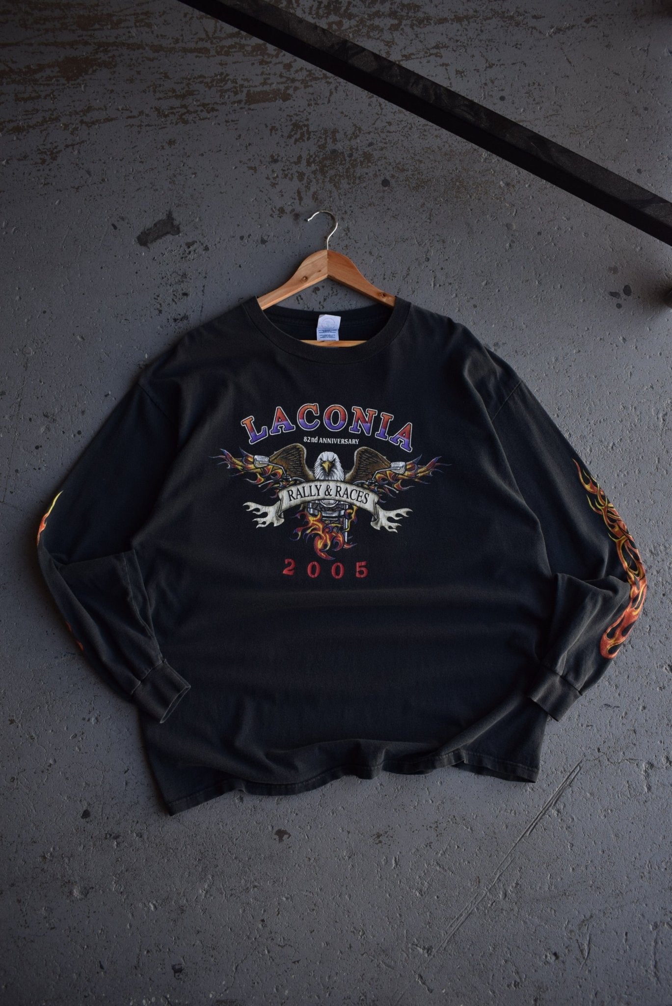 Vintage 2005 Laconia Rally & Races Long Sleeve Tee (XL) - Retrospective Store
