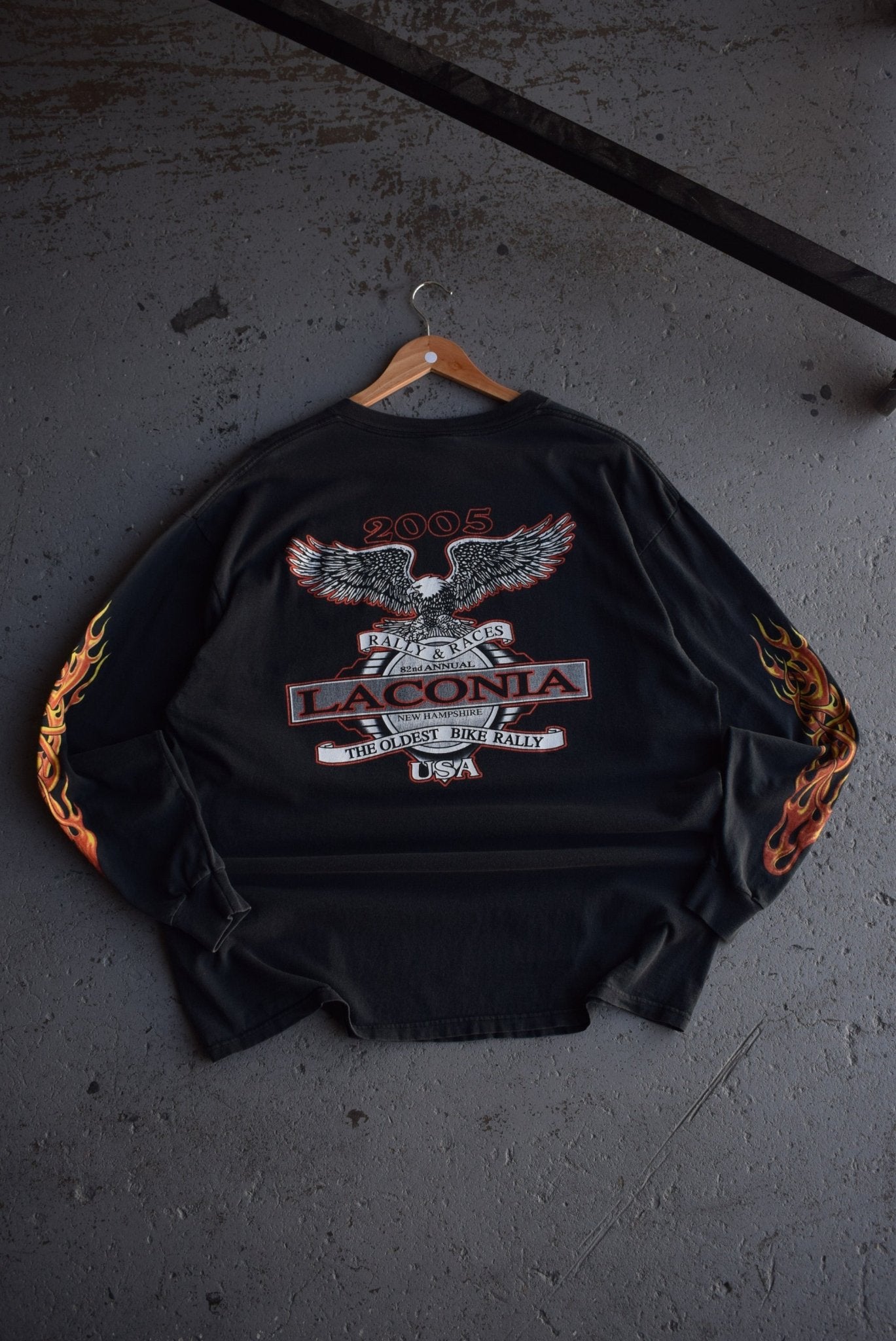 Vintage 2005 Laconia Rally & Races Long Sleeve Tee (XL) - Retrospective Store