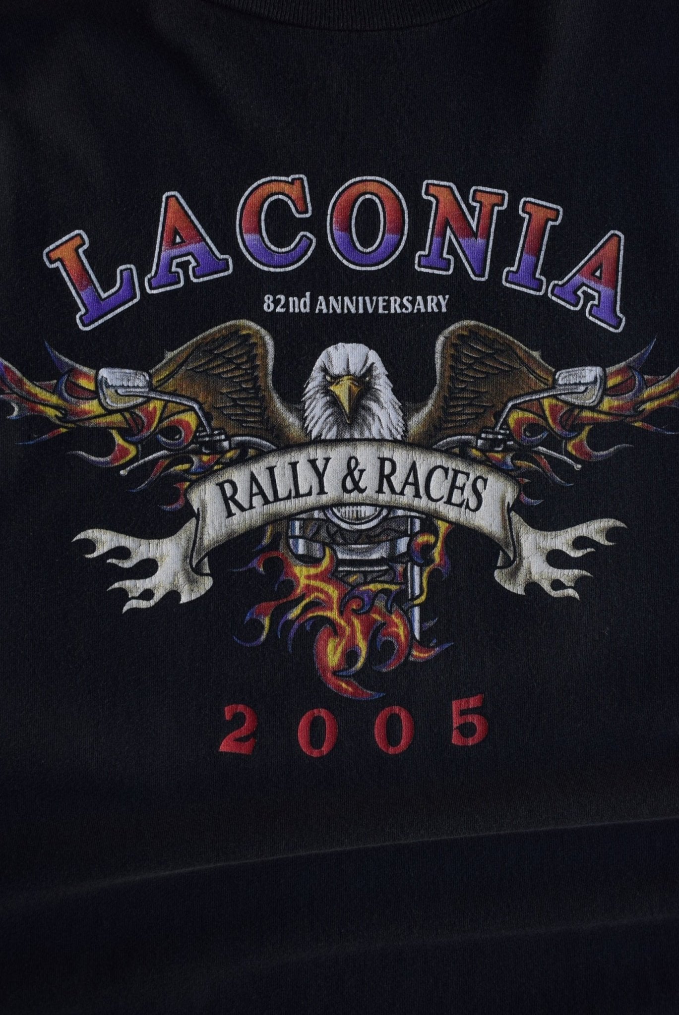 Vintage 2005 Laconia Rally & Races Long Sleeve Tee (XL) - Retrospective Store