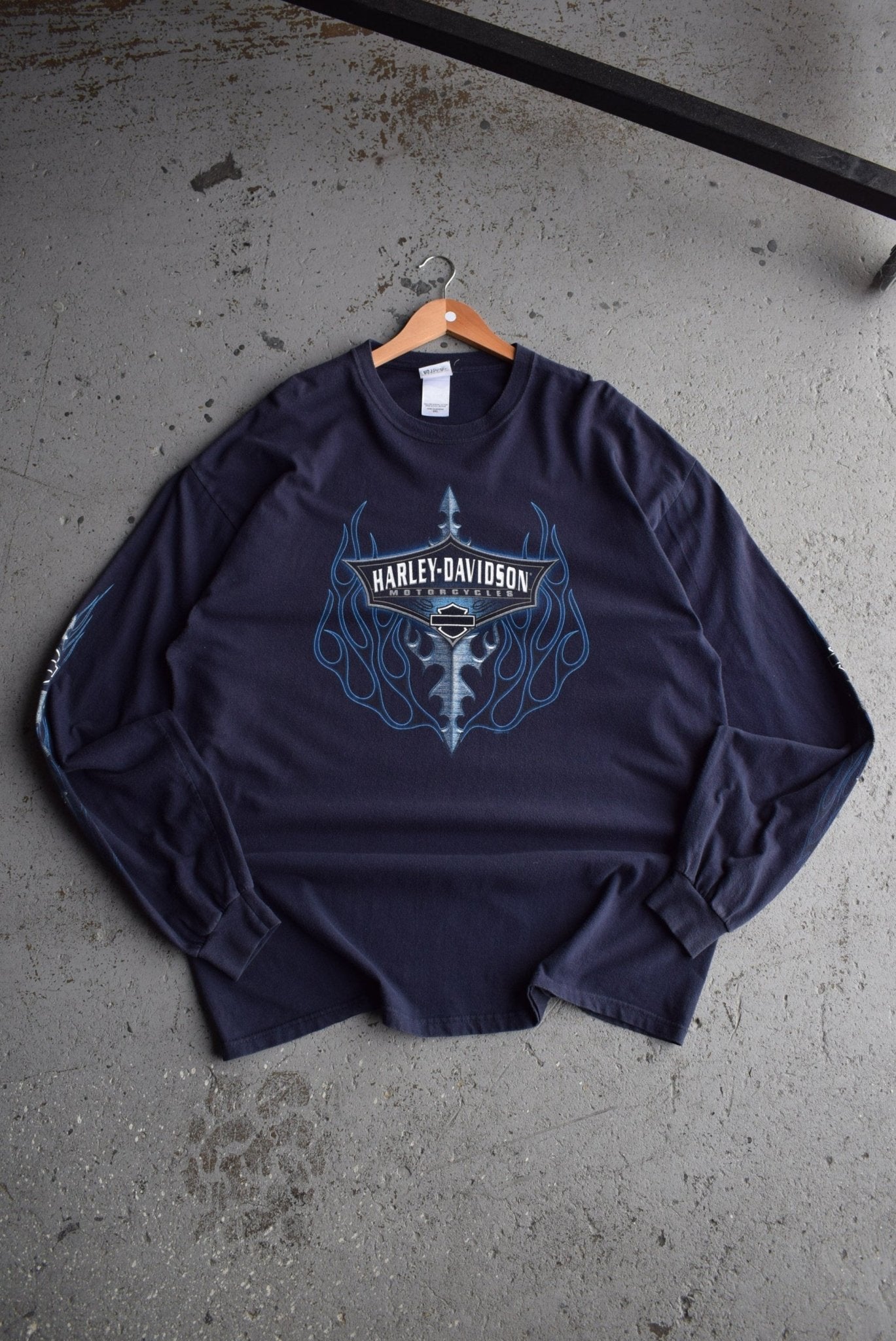 Vintage 2006 Harley Davidson Motorcycles Long Sleeve Tee (XXL) - Retrospective Store