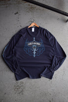 Vintage 2006 Harley Davidson Motorcycles Long Sleeve Tee (XXL) - Retrospective Store