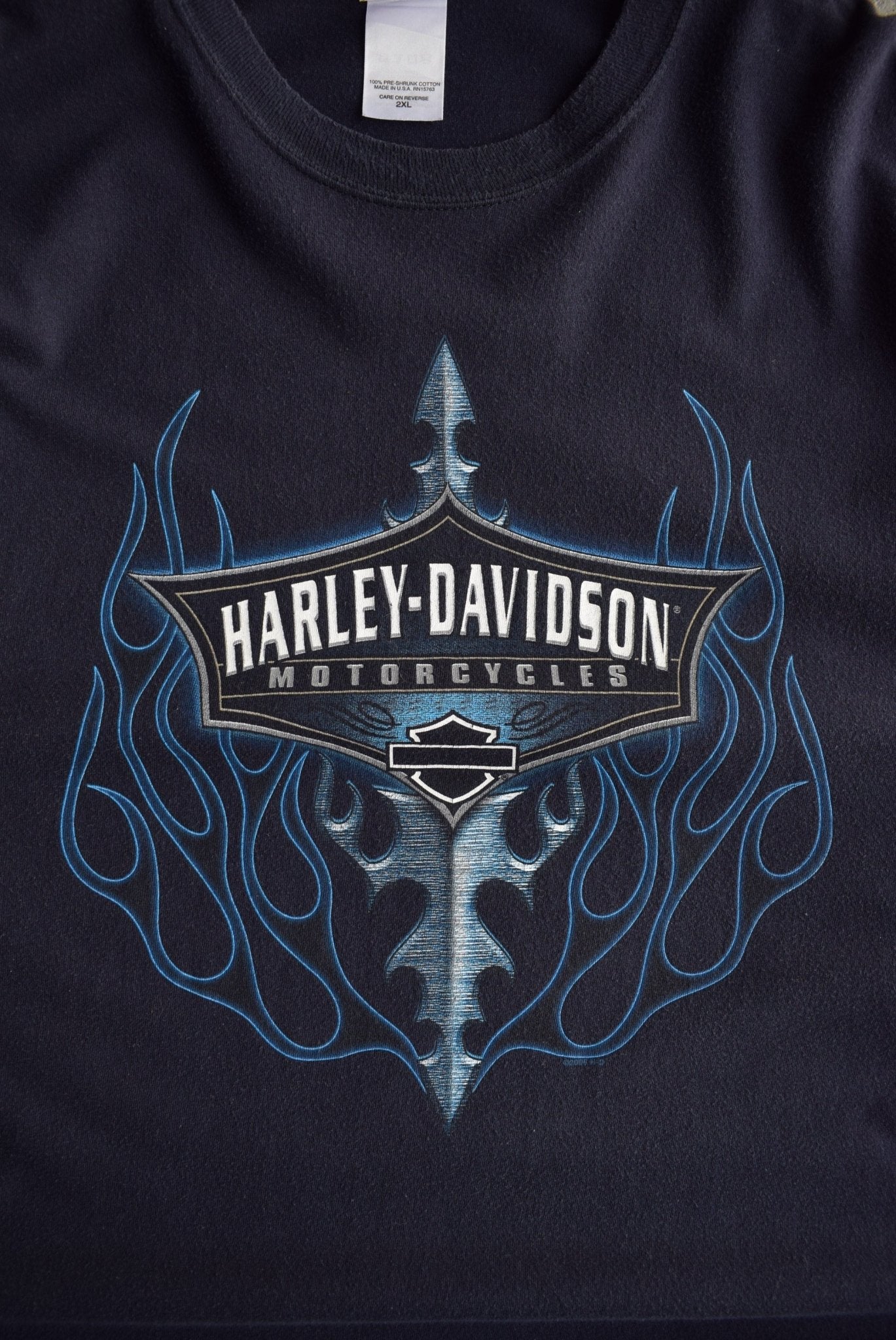 Vintage 2006 Harley Davidson Motorcycles Long Sleeve Tee (XXL) - Retrospective Store