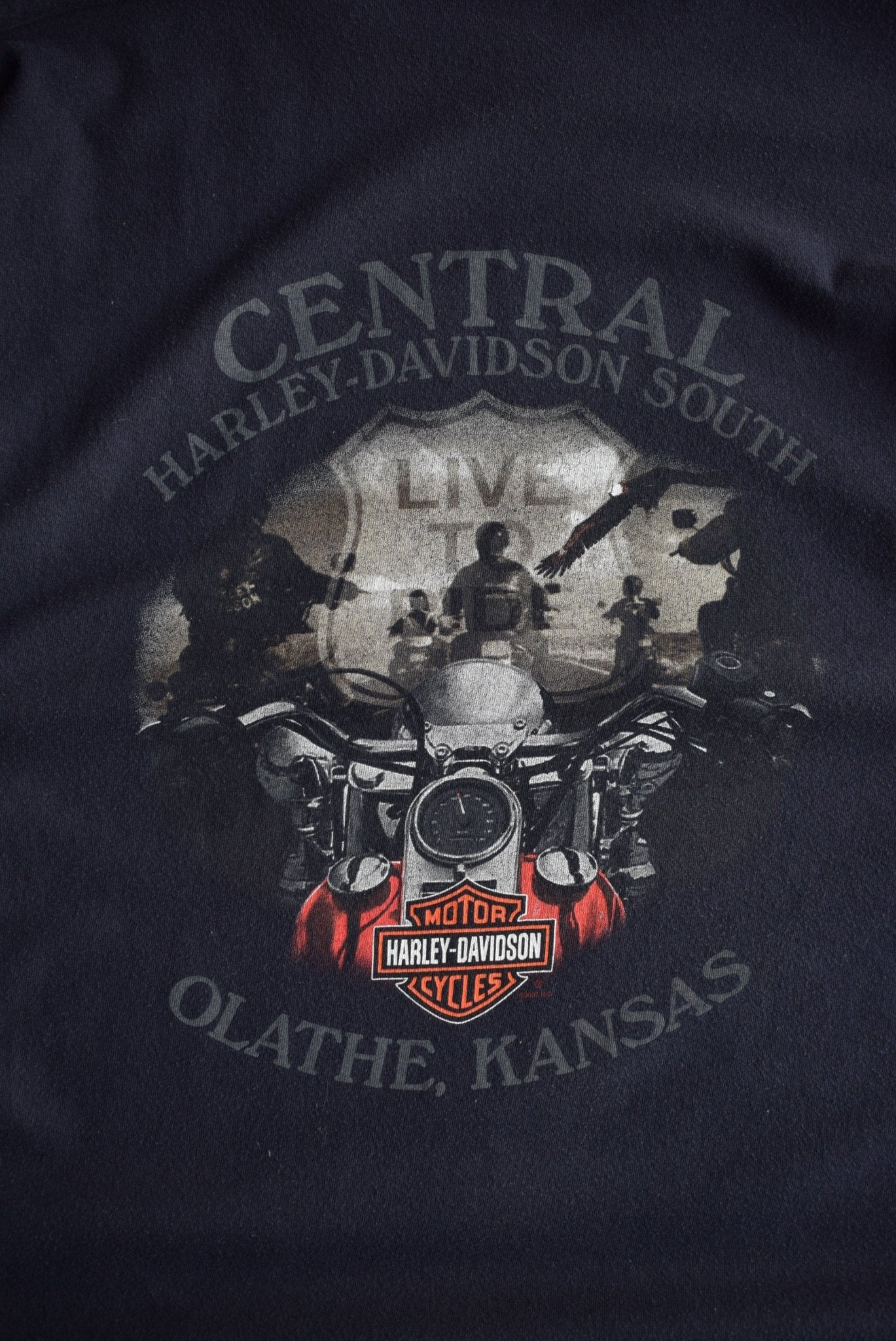 Vintage 2006 Harley Davidson Motorcycles Long Sleeve Tee (XXL) - Retrospective Store