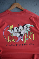 Vintage 80s Cat Fun Surfwear Tee (L) - Retrospective Store