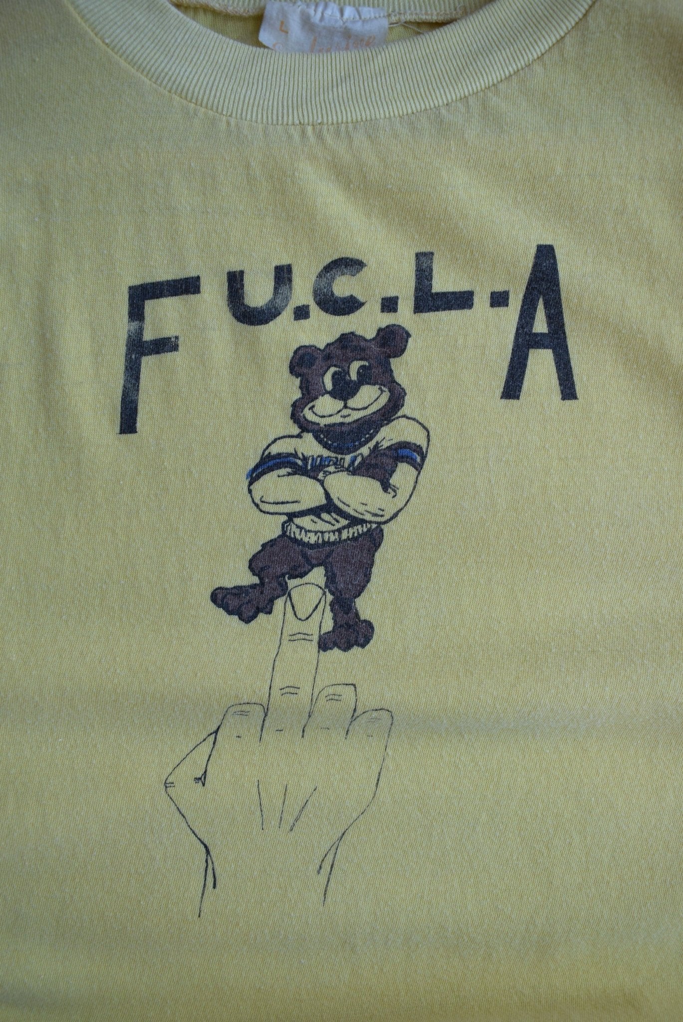Vintage 80s Fuck UCLA Graphic Tee (S) - Retrospective Store
