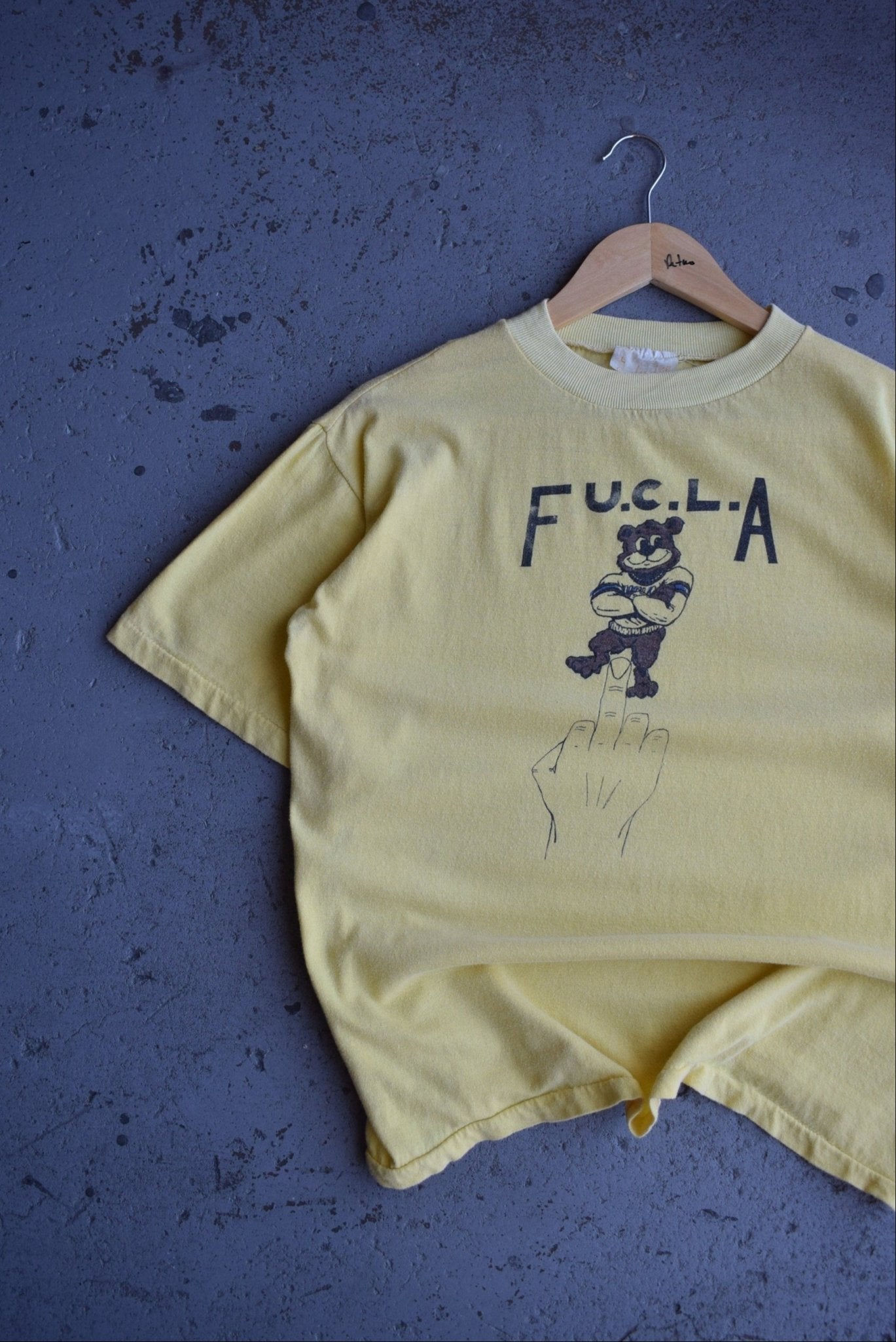 Vintage 80s Fuck UCLA Graphic Tee (S) - Retrospective Store
