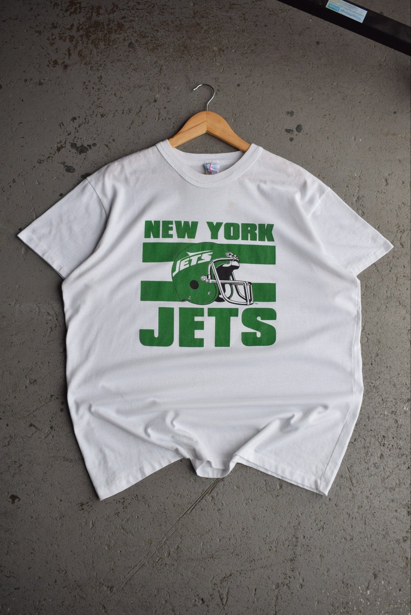 Vintage 80s NFL New York Jets Tee (XL) - Retrospective Store