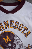 Vintage 80s University of Minnesota Football Tee (XS/S) - Retrospective Store