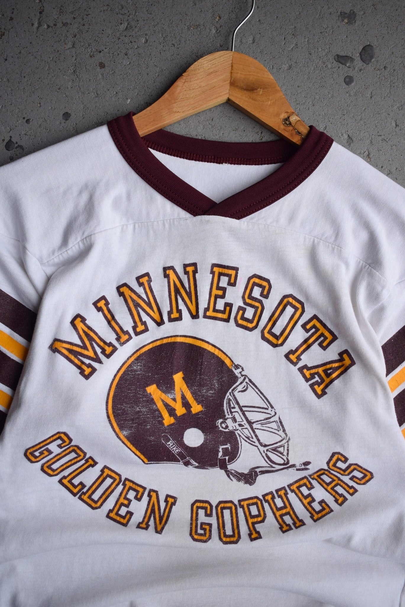 Vintage 80s University of Minnesota Football Tee (XS/S) - Retrospective Store
