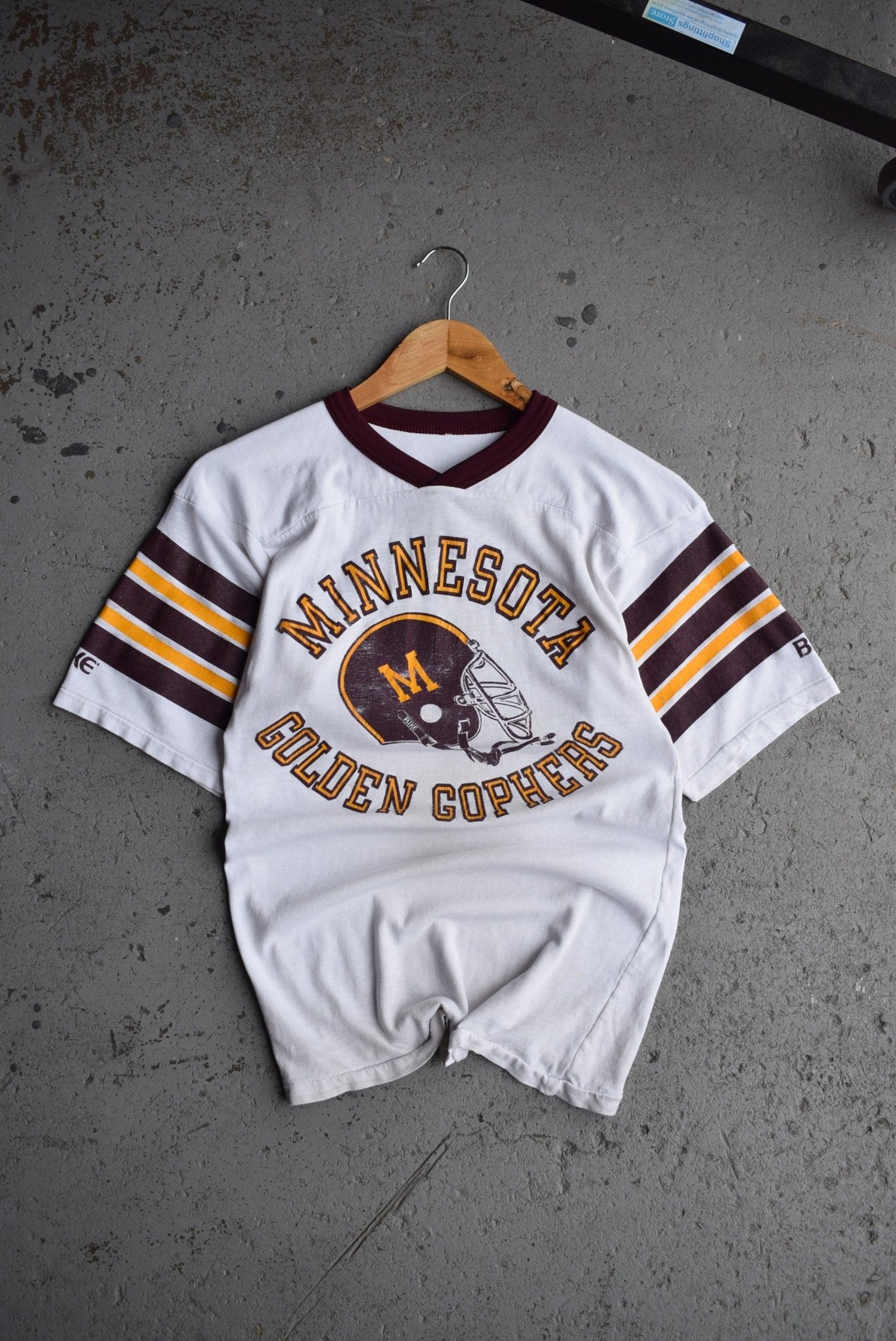 Vintage 80s University of Minnesota Football Tee (XS/S) - Retrospective Store