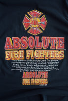 Vintage 90s Absolute Fire Fighters Graphic Tee (L) - Retrospective Store