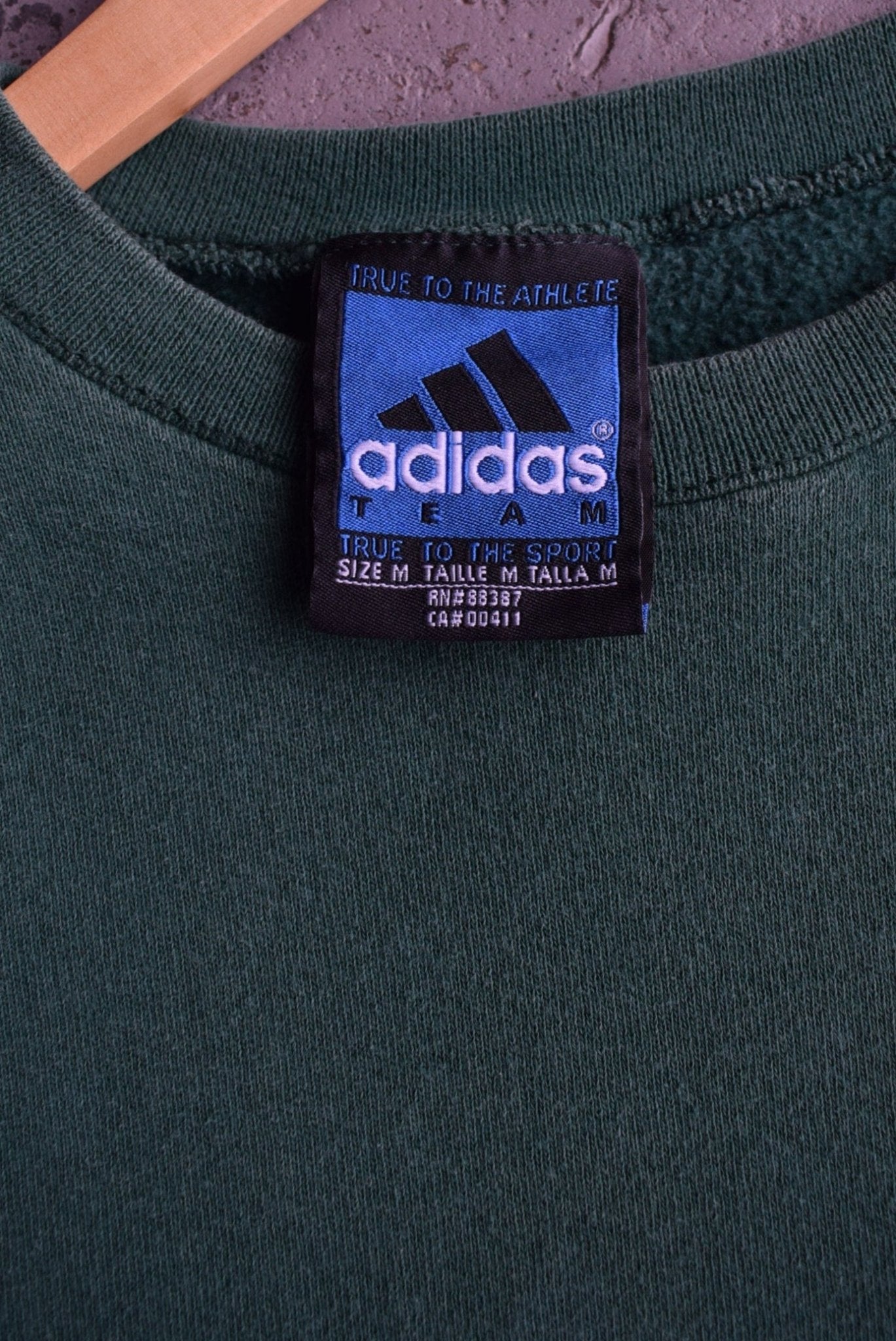 Vintage 90s Adidas Classic Logo Embroidered Crewneck (M) - Retrospective Store