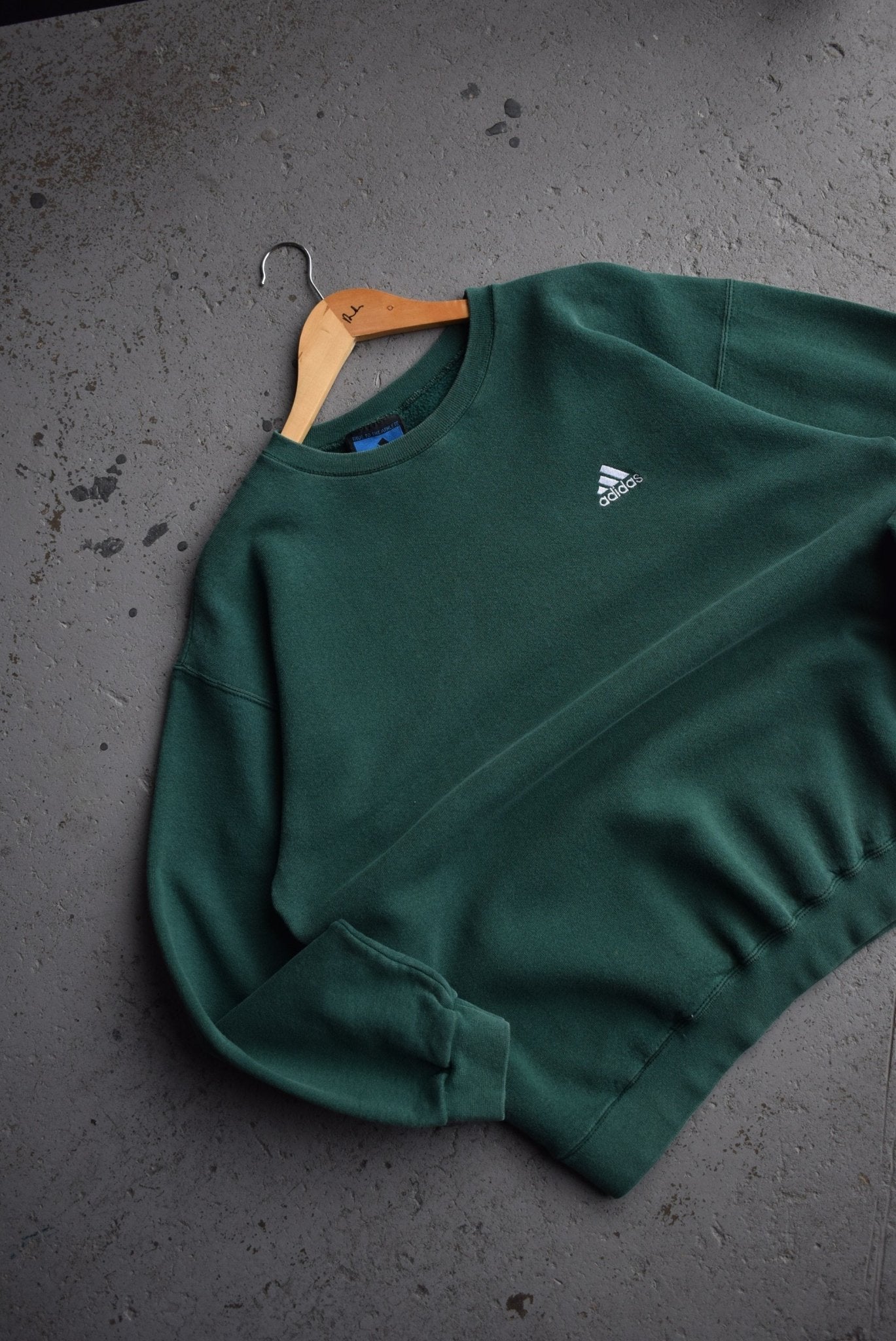 Vintage 90s Adidas Classic Logo Embroidered Crewneck (M) - Retrospective Store