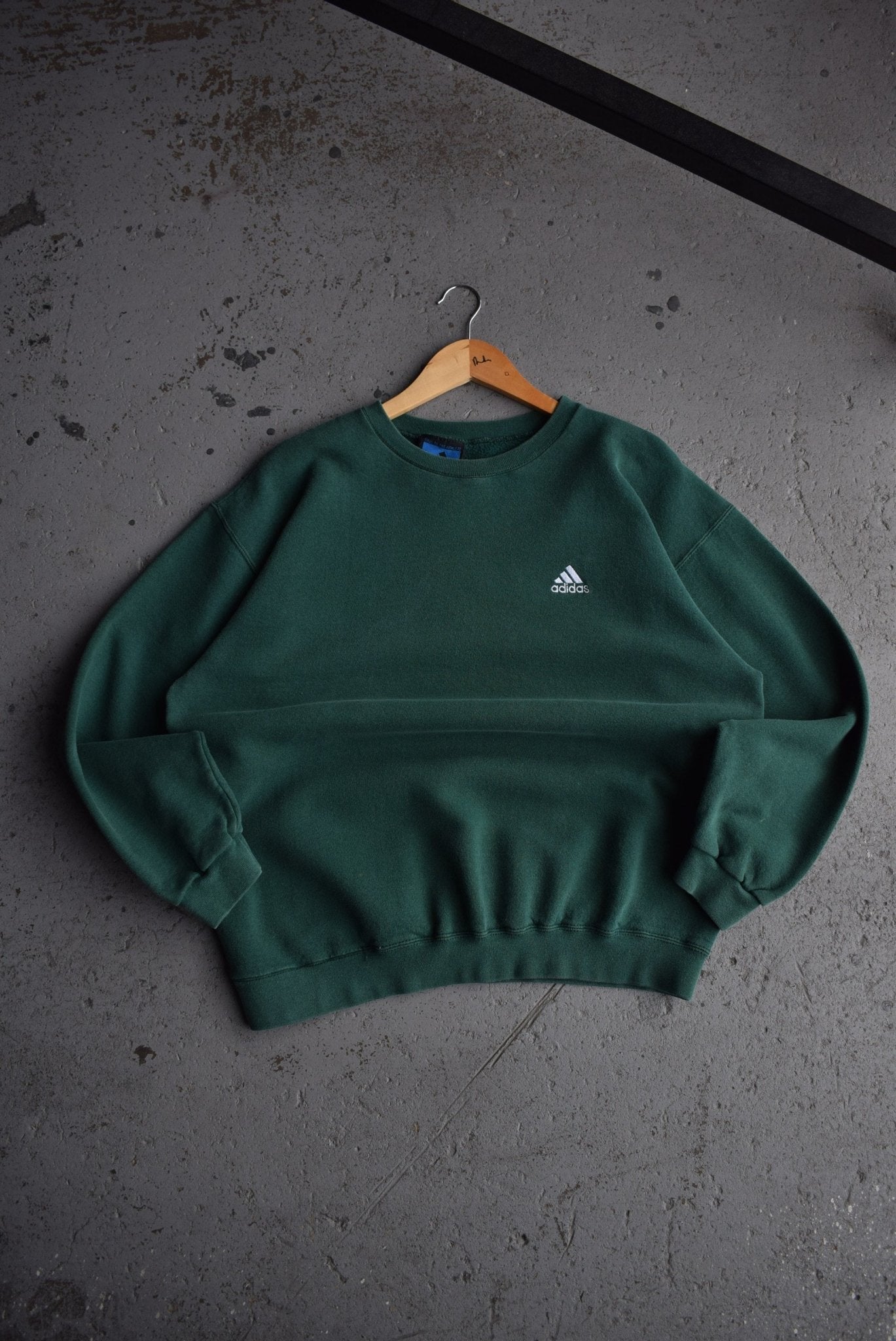 Vintage 90s Adidas Classic Logo Embroidered Crewneck (M) - Retrospective Store
