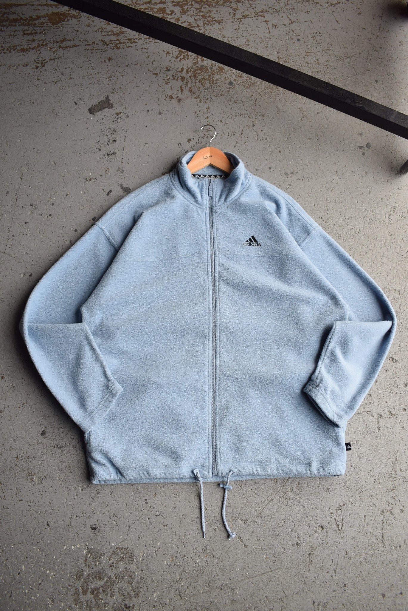Vintage 90s Adidas Classic Logo Embroidered Fleece Jacket (L/XL) - Retrospective Store