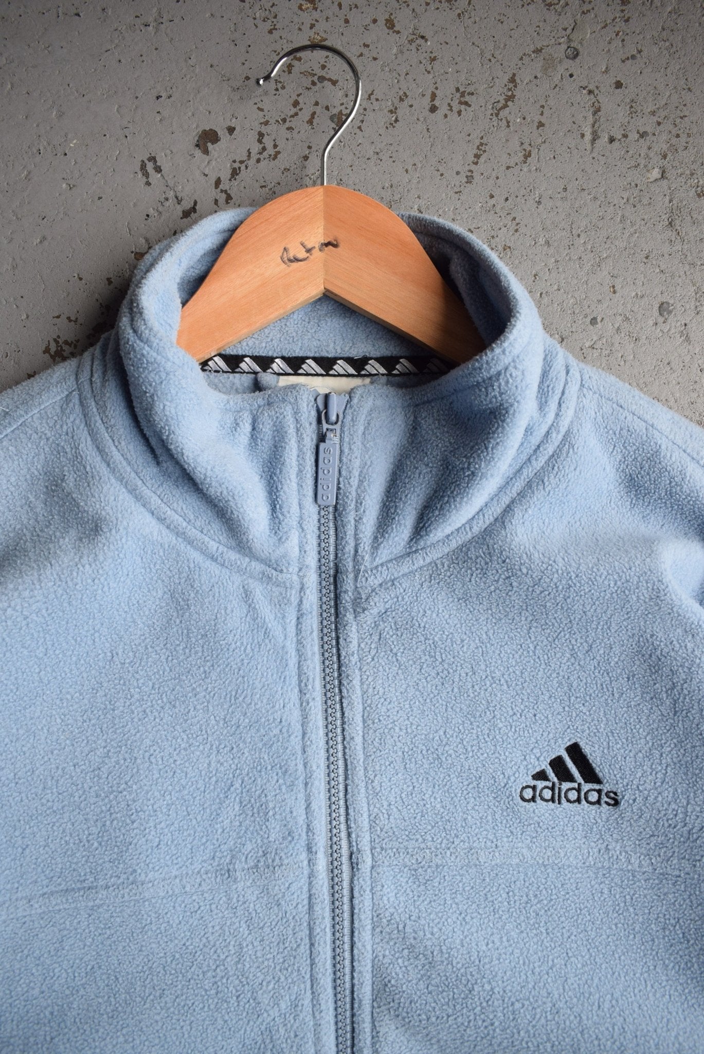 Vintage 90s Adidas Classic Logo Embroidered Fleece Jacket (L/XL) - Retrospective Store
