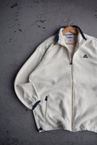 Vintage 90s Adidas Classic Logo Embroidered Fleece Jacket (XL) - Retrospective Store