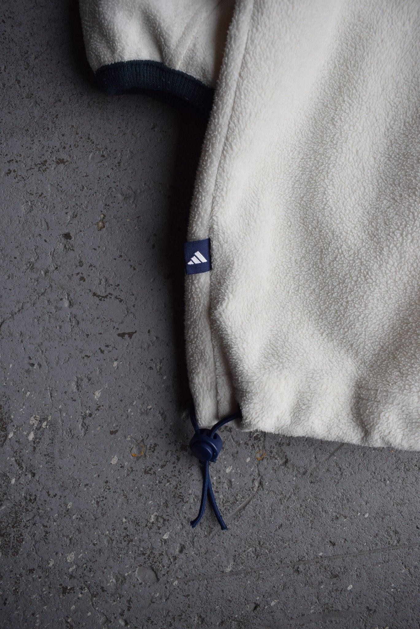 Vintage 90s Adidas Classic Logo Embroidered Fleece Jacket (XL) - Retrospective Store