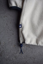 Vintage 90s Adidas Classic Logo Embroidered Fleece Jacket (XL) - Retrospective Store