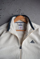 Vintage 90s Adidas Classic Logo Embroidered Fleece Jacket (XL) - Retrospective Store