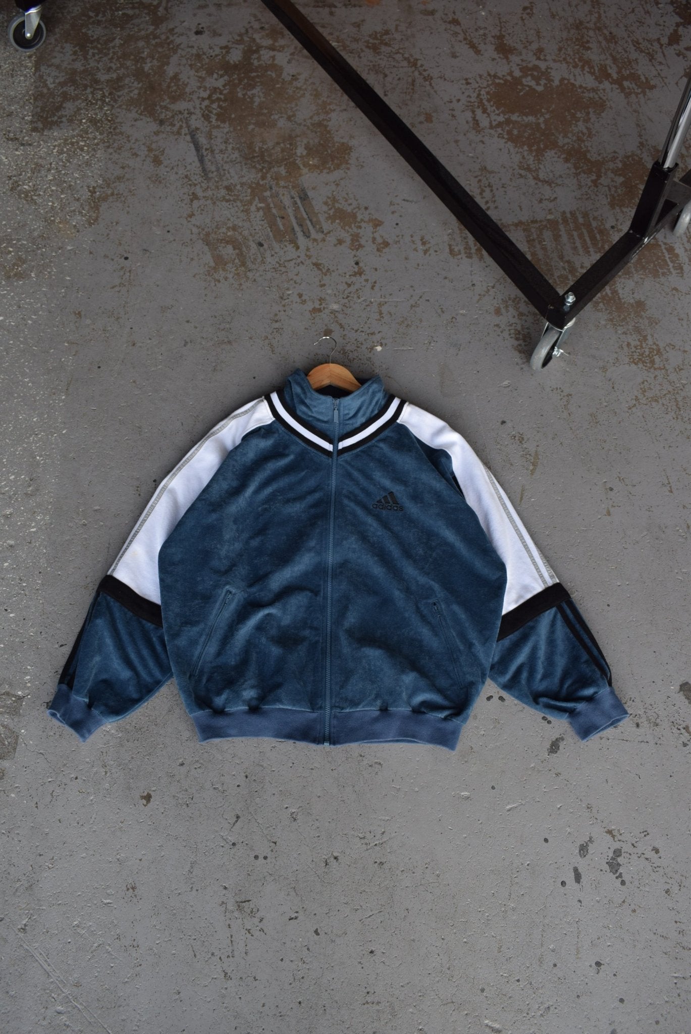 Vintage 90s Adidas Classic Logo Embroidered Jacket (M/L) - Retrospective Store