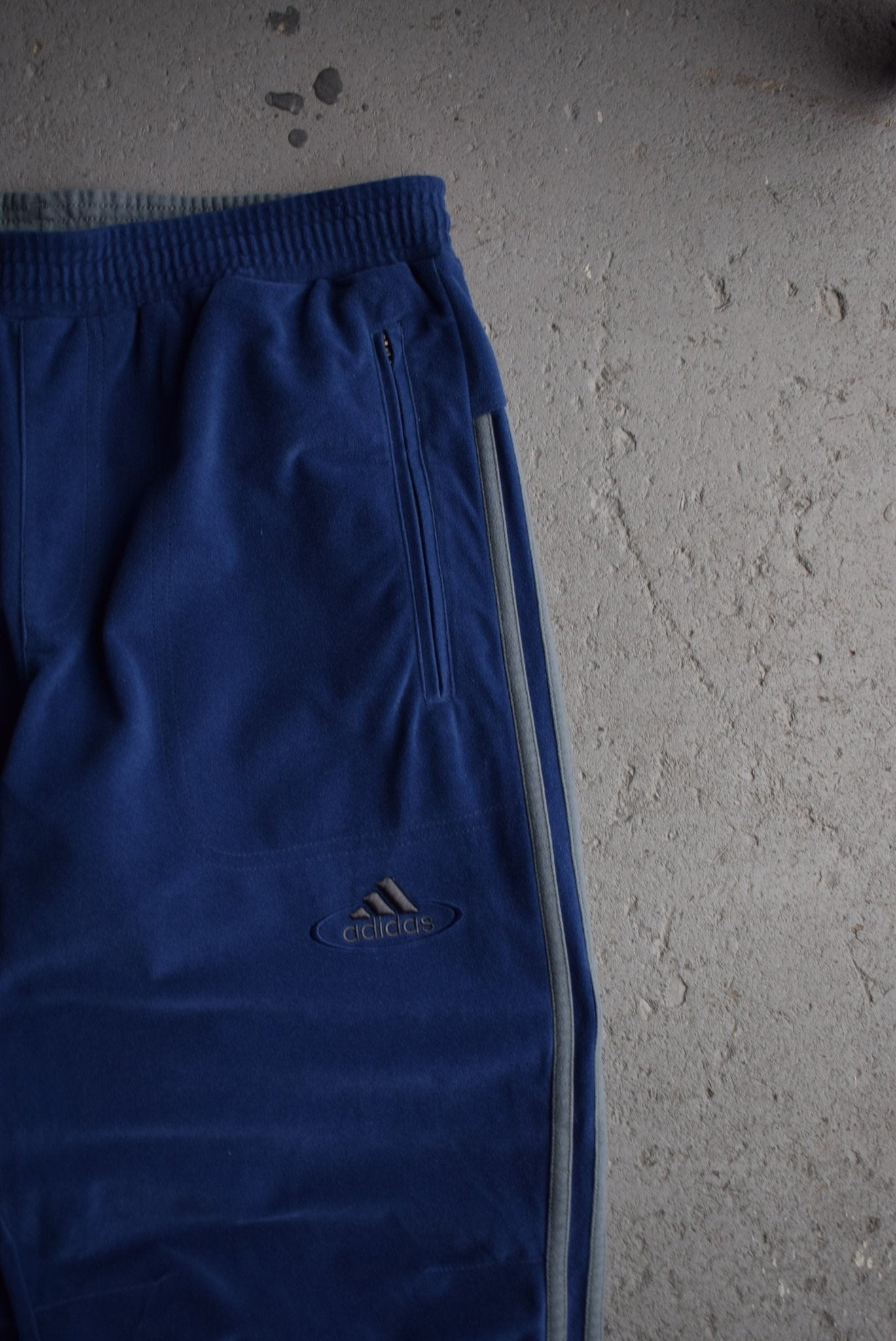 Vintage 90s Adidas Classic Logo Embroidered Track Pants (L) - Retrospective Store