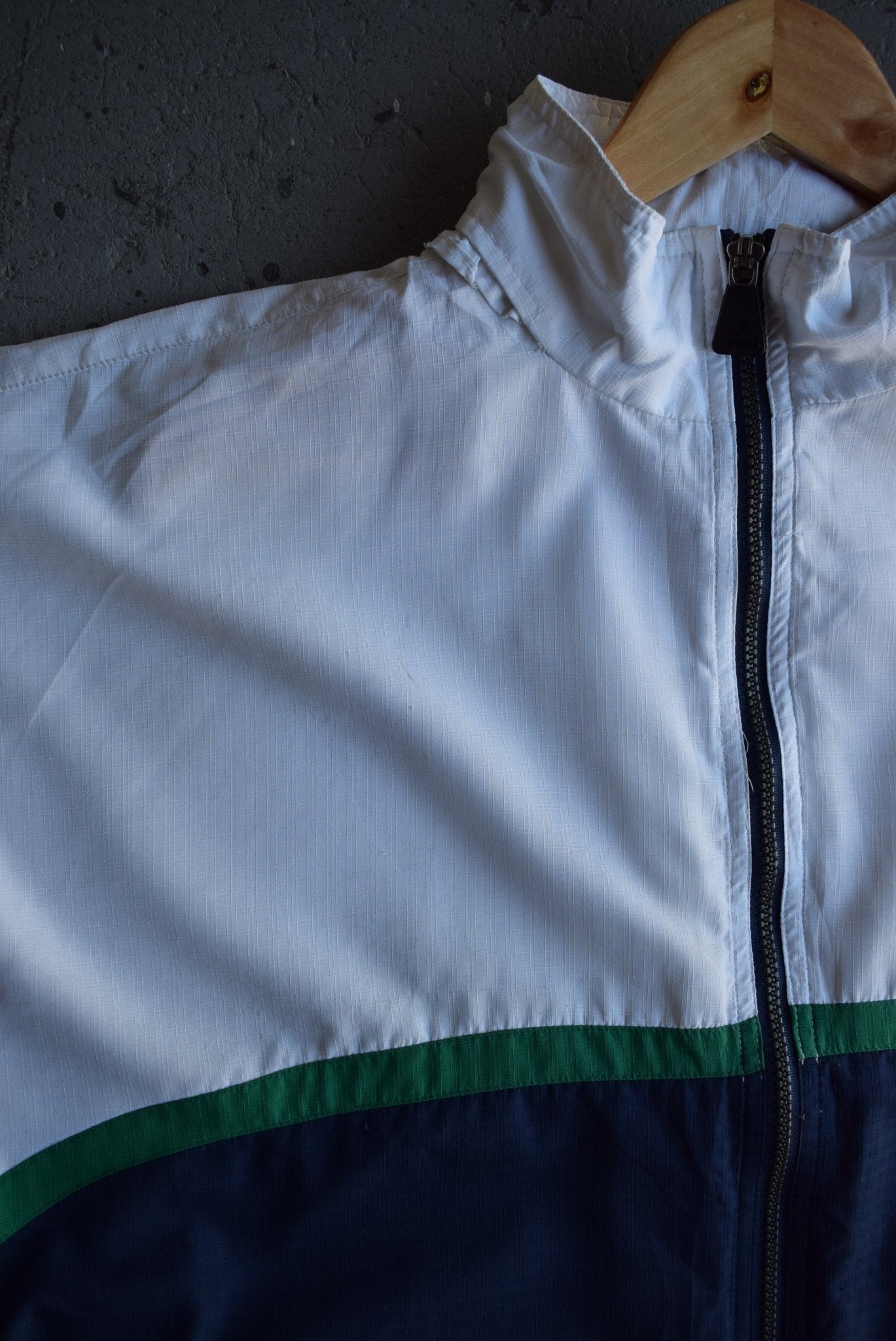 Vintage 90s Adidas Classic Logo Embroidered Windbreaker Jacket (L) - Retrospective Store