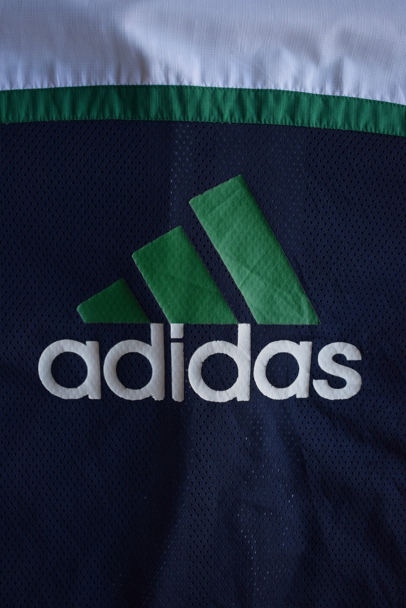 Vintage 90s Adidas Classic Logo Embroidered Windbreaker Jacket (L) - Retrospective Store