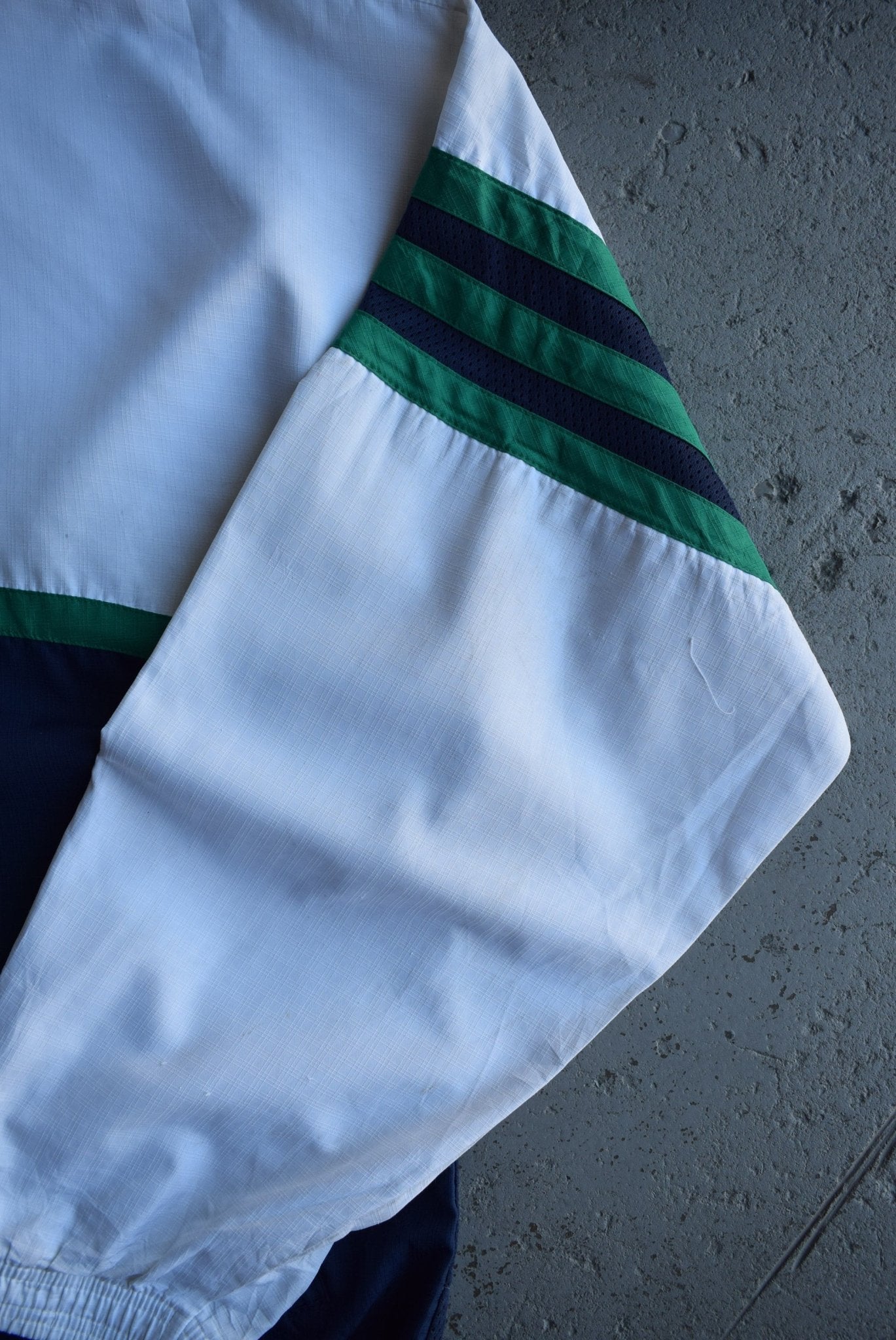 Vintage 90s Adidas Classic Logo Embroidered Windbreaker Jacket (L) - Retrospective Store