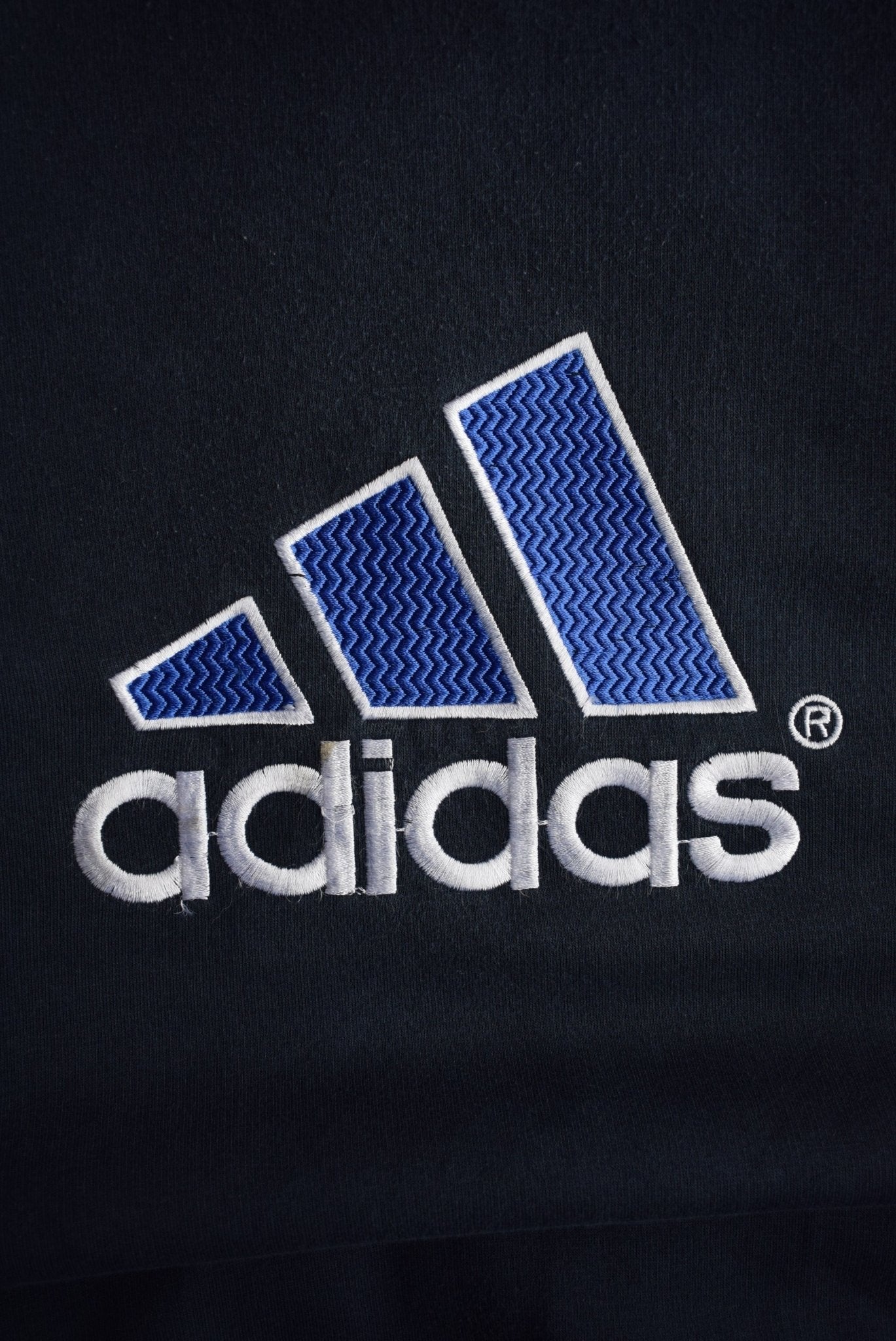Vintage 90s Adidas Embroidered Spellout Crewneck (M/L) - Retrospective Store