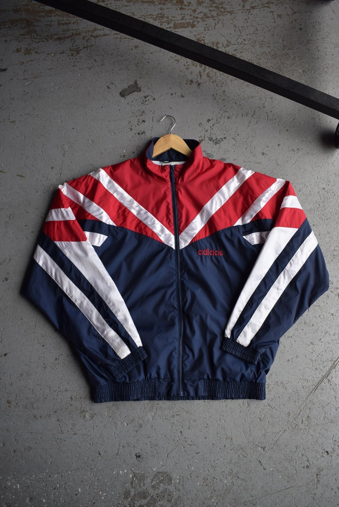 Vintage 90s Adidas Embroidered Spellout Jacket (L) - Retrospective Store