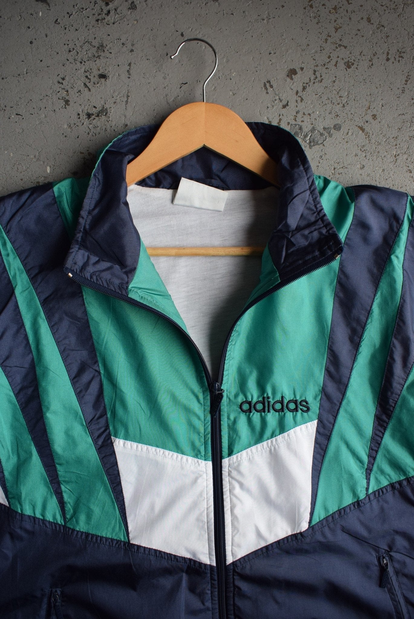 Vintage 90s Adidas Embroidered Spellout Jacket (M) - Retrospective Store