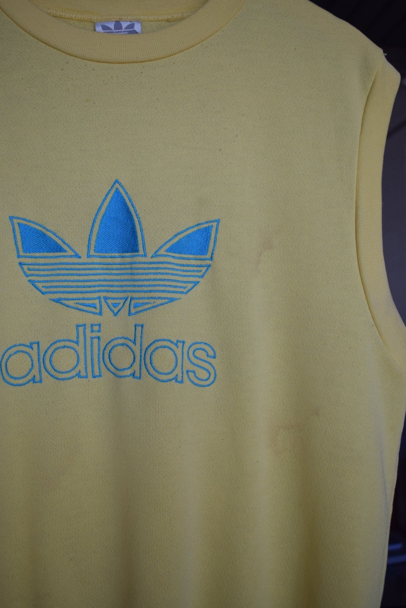 Vintage 90s Adidas Embroidered Spellout Vest (M/L) - Retrospective Store