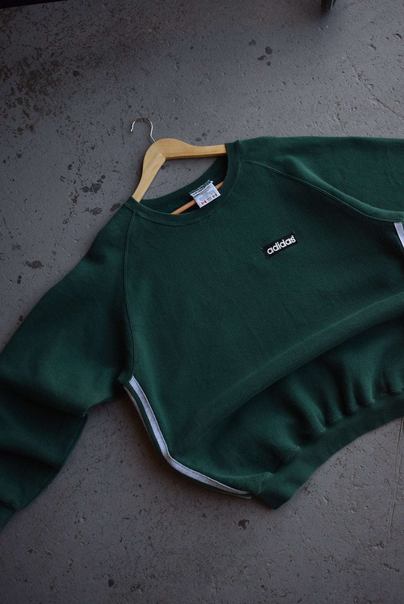 Vintage 90s Adidas Spellout Embroidered Crewneck (L) - Retrospective Store