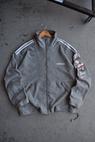 Vintage 90s Adidas Spellout Embroidered Fleece Jacket (XL) - Retrospective Store