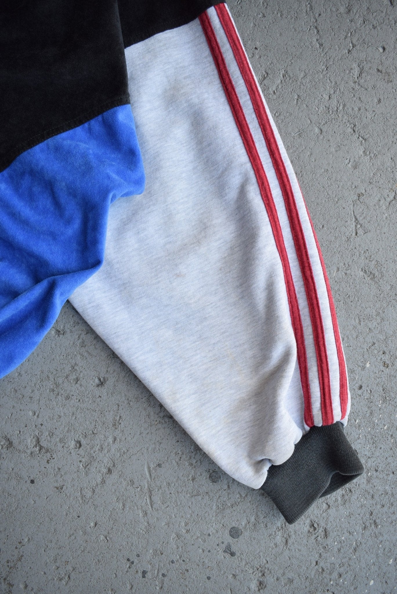 Vintage 90s Adidas Spellout Embroidered Full Zip Hoodie (M/L) - Retrospective Store