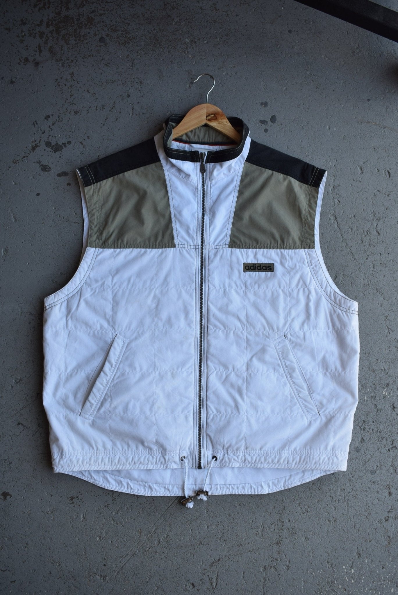 Vintage 90s Adidas Spellout Vest Jacket (L/XL) - Retrospective Store