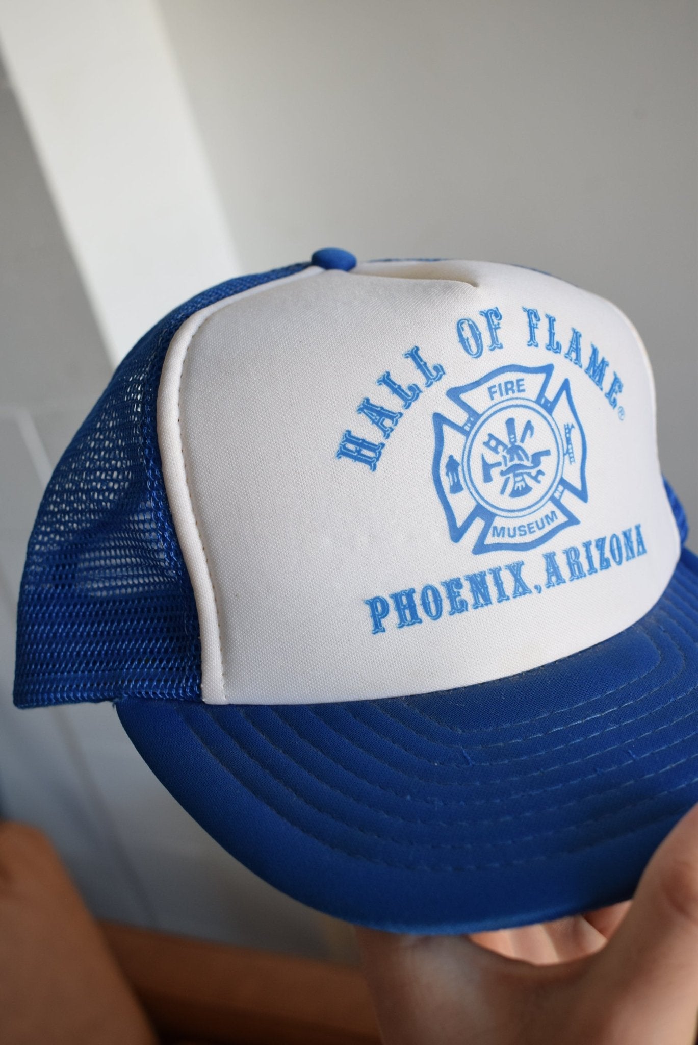 Vintage 90s Arizona 'Hall of Flame' Trucker Hat - Retrospective Store