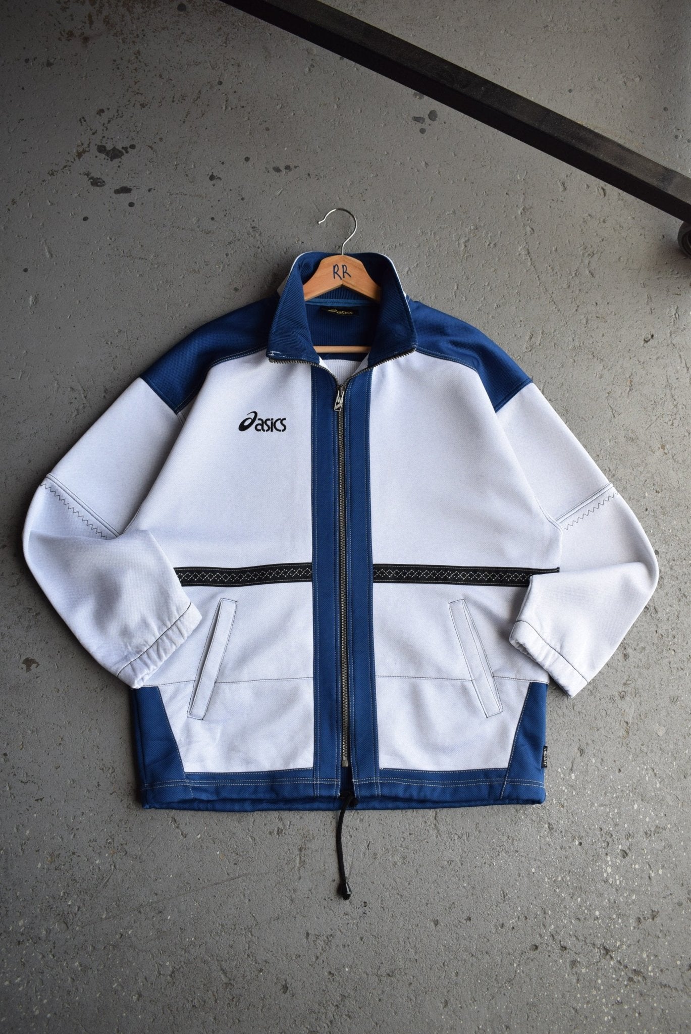 Vintage 90s Asics Classic Logo Embroidered Jacket (L) - Retrospective Store