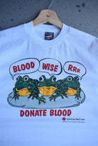 Vintage 90s Blood - Wise - Rrr 'Donate Blood' Tee (L) - Retrospective Store