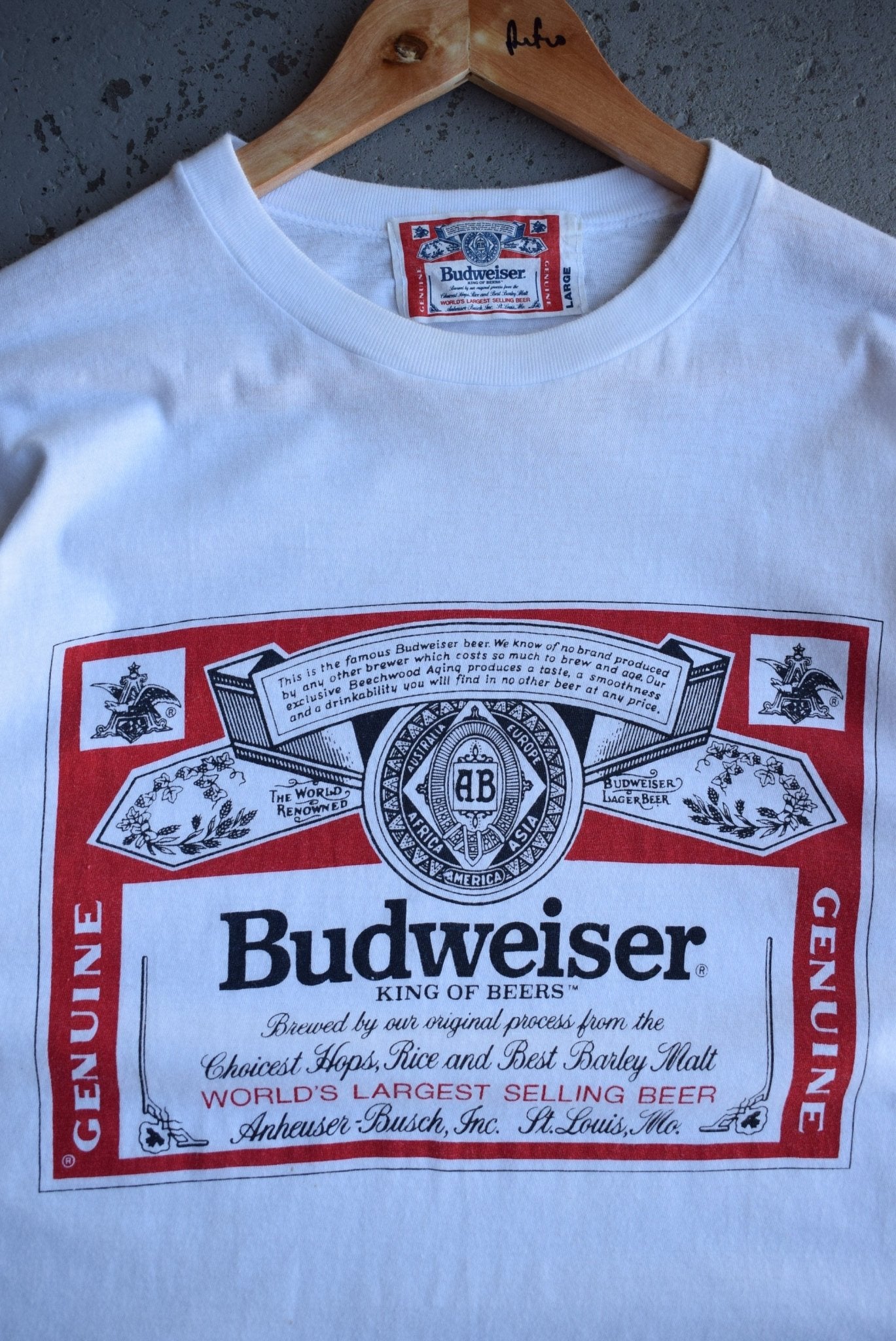 Vintage 90s Budweiser 'King of Beers' Tee (M) - Retrospective Store