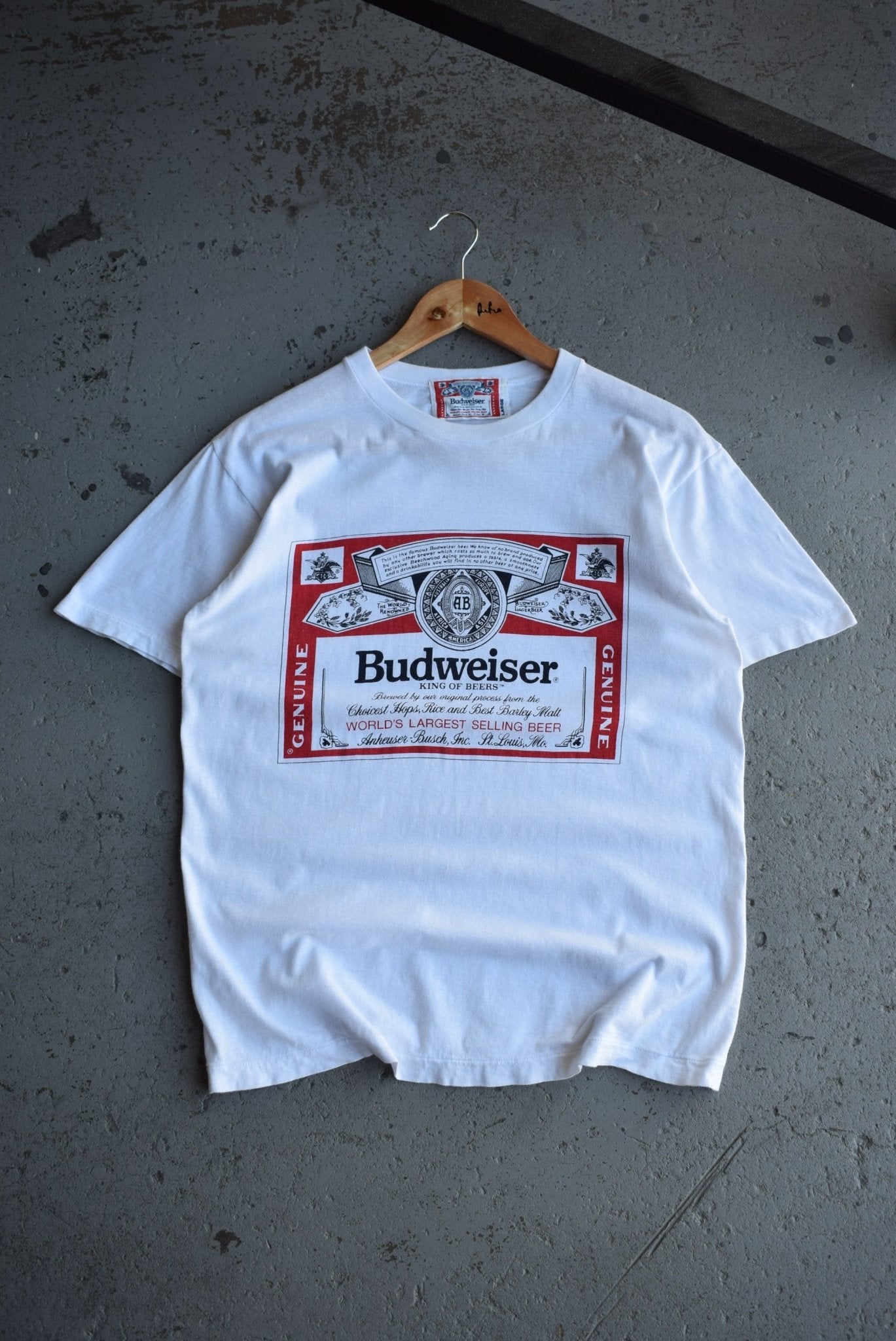 Vintage 90s Budweiser 'King of Beers' Tee (M) - Retrospective Store