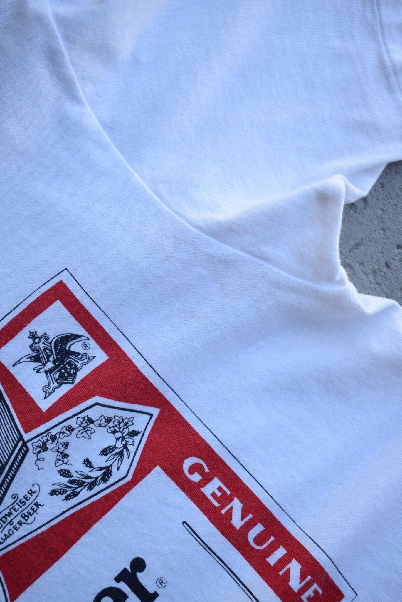 Vintage 90s Budweiser 'King of Beers' Tee (M) - Retrospective Store