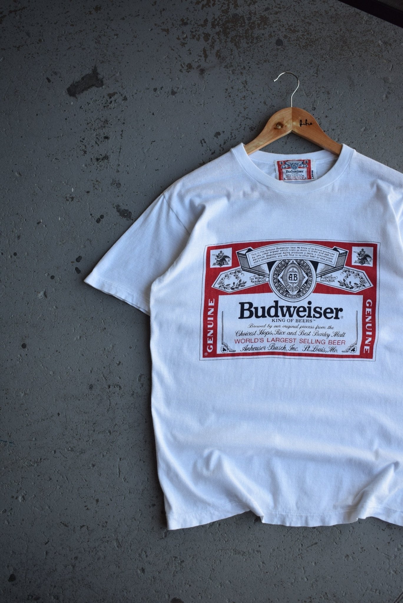 Vintage 90s Budweiser 'King of Beers' Tee (M) - Retrospective Store