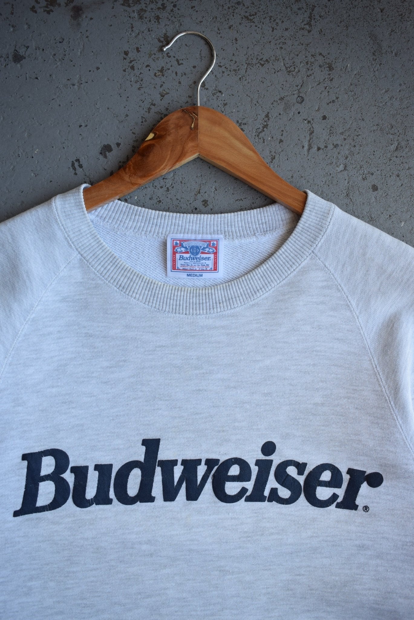 Vintage 90s Budweiser Spellout Crewneck (M) - Retrospective Store