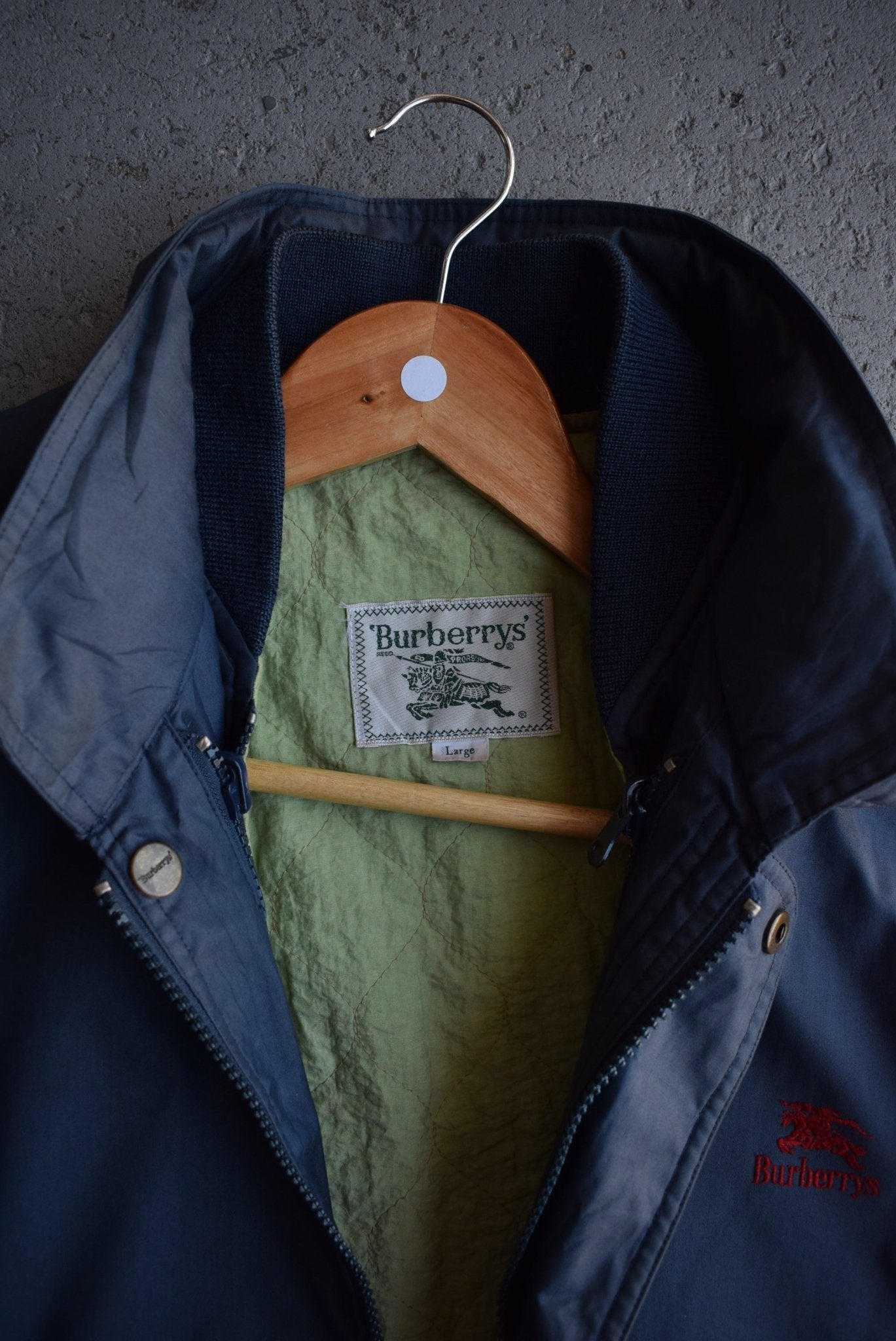 Vintage 90s Burberrys Classic Logo Embroidered Jacket (M) - Retrospective Store
