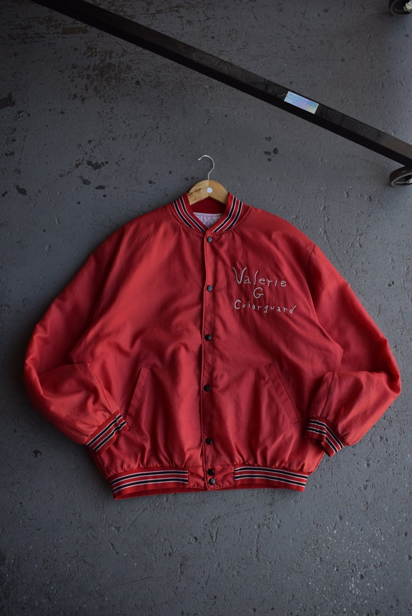 Vintage 90s Central Cambria Marching Band Embroidered Satin Jacket (XL) - Retrospective Store